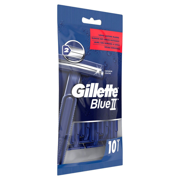 Gillette BlueII Disposable Razors for Men x10