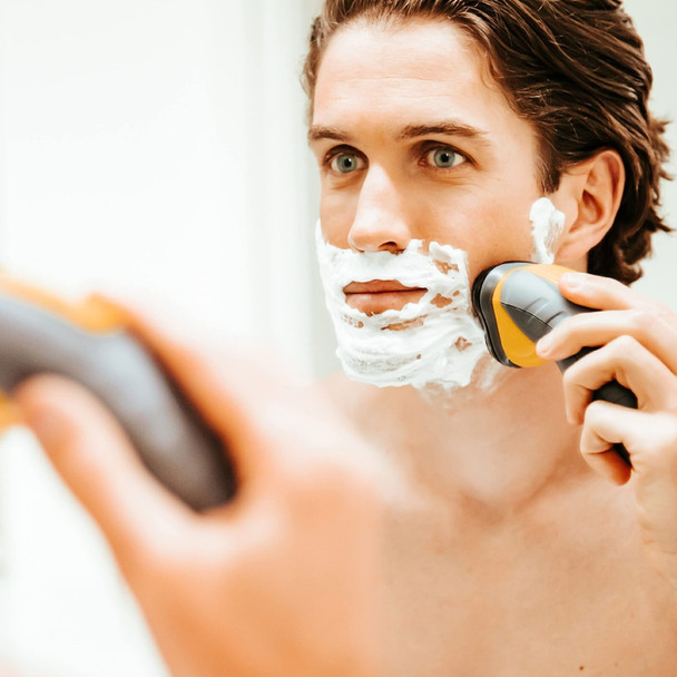 Remington Virtually Indestructible Cordless Electric Shaver for Men - 100% Waterproof Rotary Electric Razor with Pop-Up Trimmer and USB Charging, PR1855