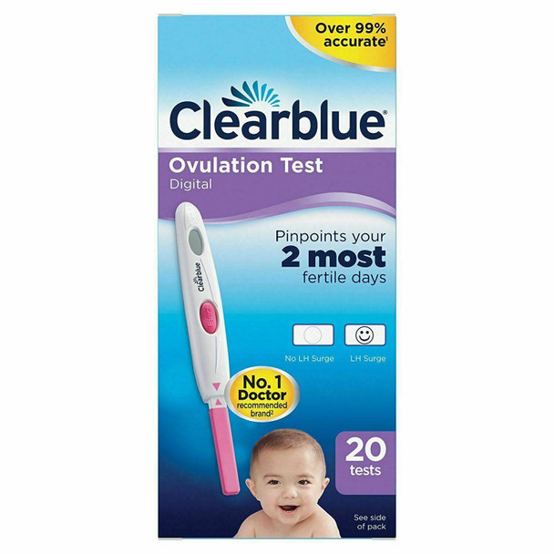 Clearblue Digital Ovulation Test Kit, 1 Digital Holder And 20 Tests
