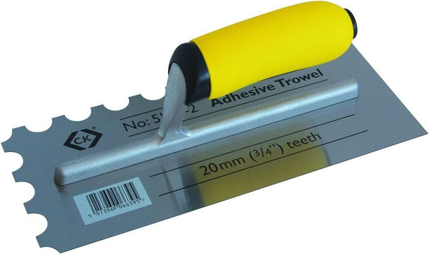 C.K T5170 1 Adhesive Trowel, Silver/Yellow, 280 x 115 x 20 mm