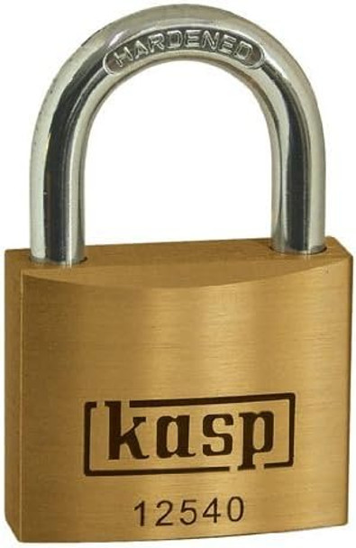 Kasp 125 Premium Brass Padlock - Long Shackle - Keyed Alike