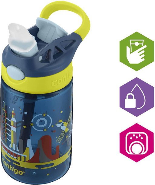 Contigo Gizmo Flip Autospout Kids Water Bottle with Flip Straw