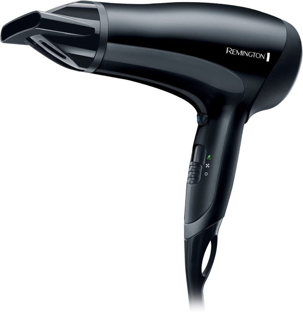 Remington Power Dry 2000 2000W Hair Dryer Black with Handle Hole 2000 W