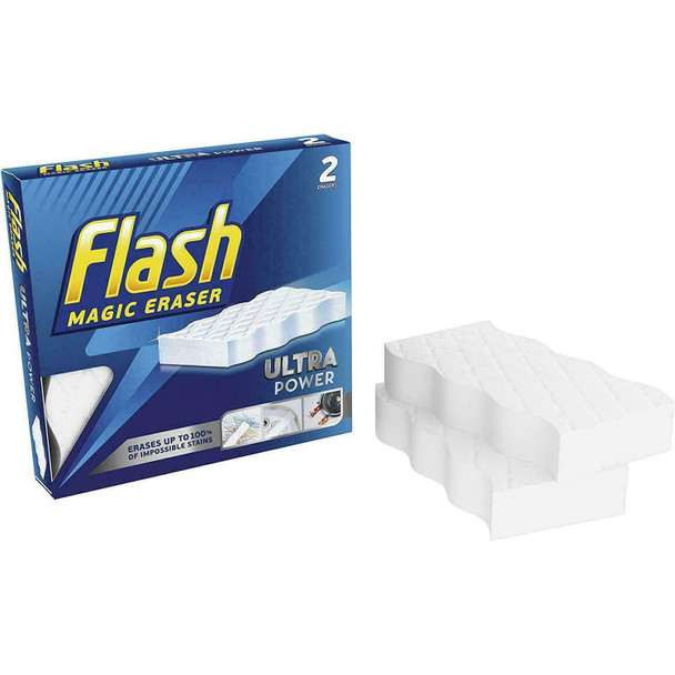 Flash Extra Power Magic Eraser, 2 Erasers