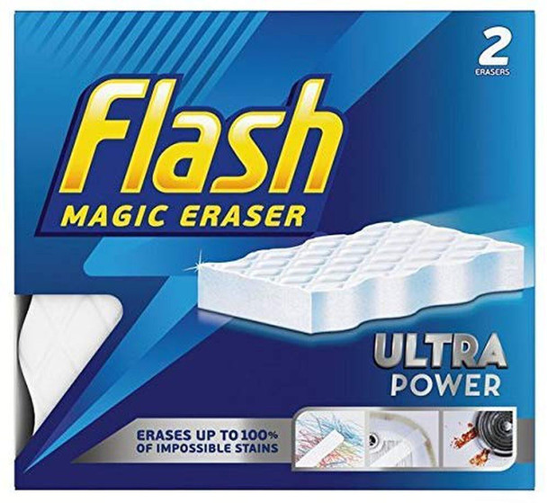 Flash Extra Power Magic Eraser, 2 Erasers