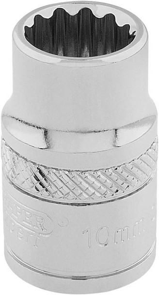 Draper 32770 Hi-Torq 12 Point Socket Square Drive 3/8 Inch, 6mm