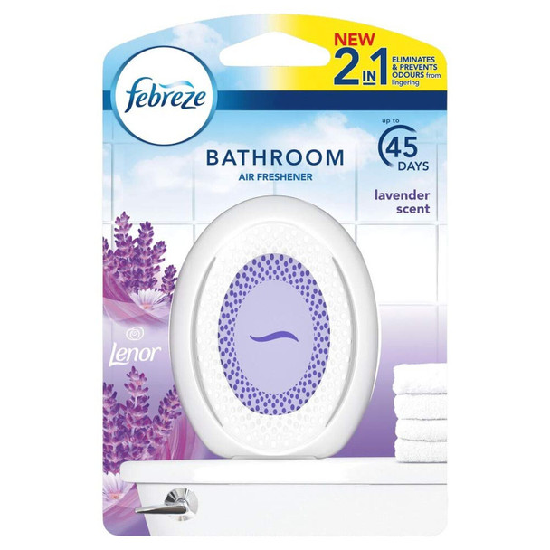Febreze Bathroom Continuous Air Freshener Odour Elimination & Prevention Lavender