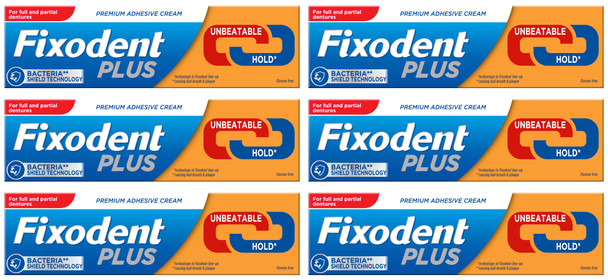 Fixodent Denture Adhesive Dual Power 40g x 6