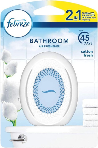 Febreze Bathroom Air Freshener, Cotton Fresh, 7.5ml