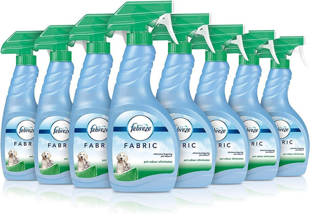 Febreze Fabric Freshener Spray, Pet Odour Eliminator, Fresh, 4 Litre (500 ml x 8)