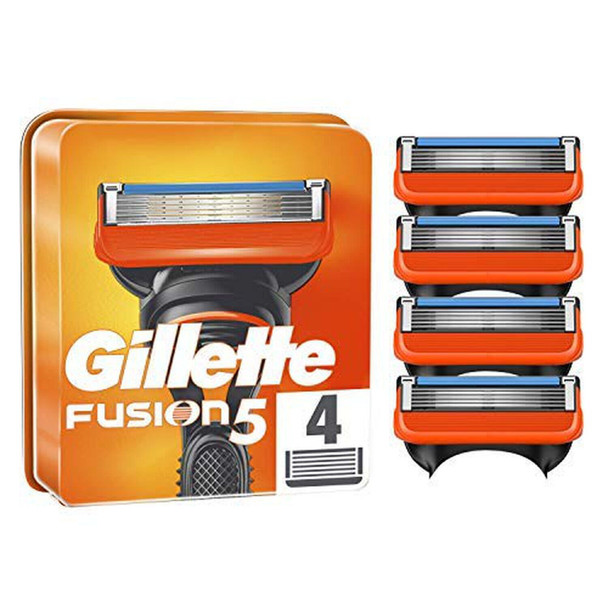 Gillette Fusion Razor Blades for Men, 4 Refills, Packaging May Vary