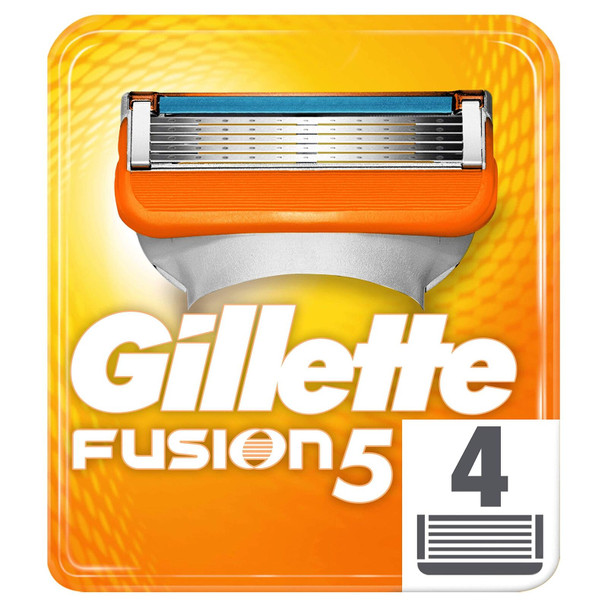 Gillette Fusion Razor Blades for Men, 4 Refills, Packaging May Vary