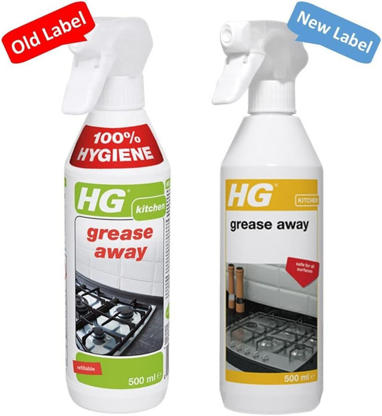 2 x HG Grease Away 500 ml – is a Grease Remover Kitchen Cleaning Product which Works on All Surfaces