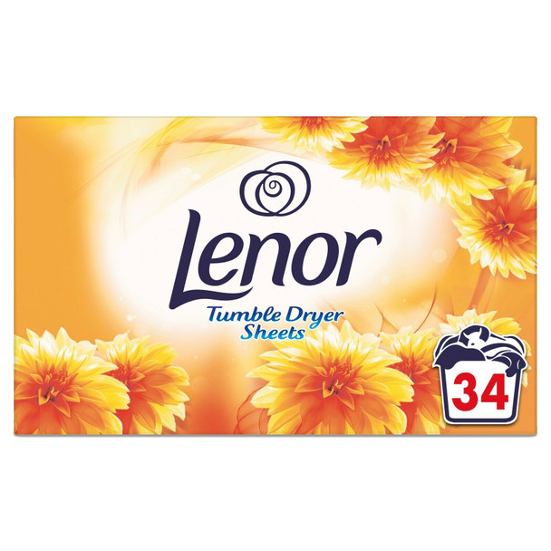 ( 12 Pack ) Lenor Dryer Sheets Summer Breeze Tumble 34 Washes