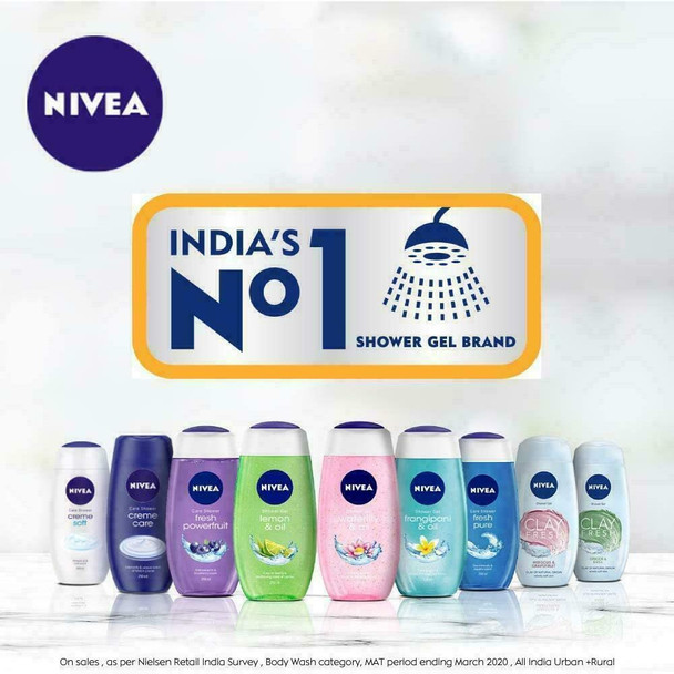 6 x Nivea Creme Soft Shower Gel 250ml Almond Oil - Soft Lather/Moisturises Skin