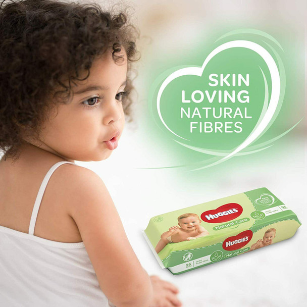 Huggies Natural Care Baby Wipes, 56 Wipes