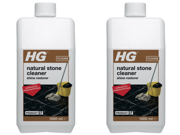 2 X Shine Restoring Cleaner for Natural Stone 1L - A Shine Restoring Cleaner for Marble and Natural Stone Floors.