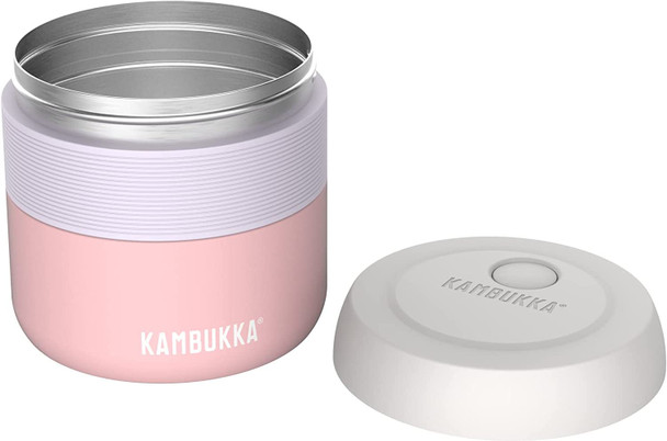 Kambukka Insulated Lunch Boxfor Children Hot & Cold, Special Lid, Bora Baby Pink