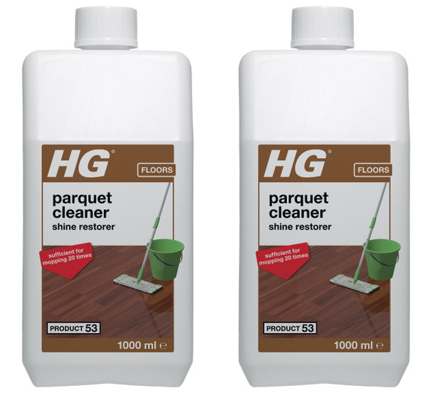 2 X Parquet Gloss Cleaner 1L – a Fresh-Scented Floor wash Especially Developed for Regular Cleaning of All Types of parquet Floors