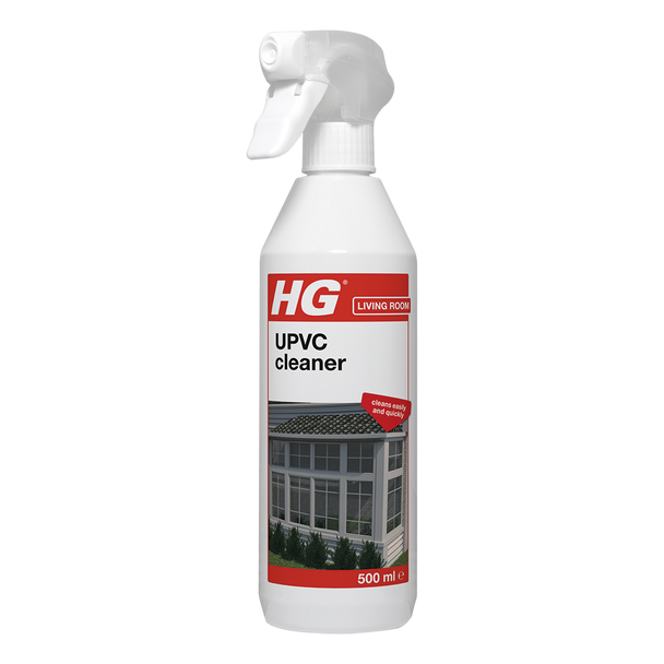 HG UPVC Powerful Cleaner, Quick and Easy, For All Synthetics, Ideal for Doors and Window Frames, White - 500 ml Spray (507050106)