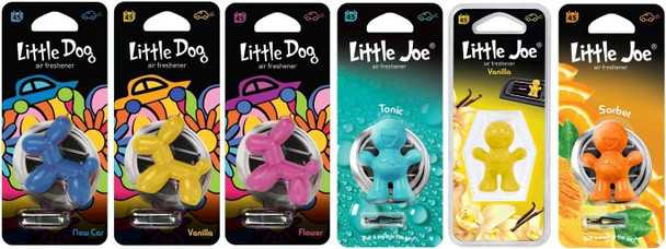 Little Joe LJ-22 Air Freshener, Blue New Car, 6 Pack