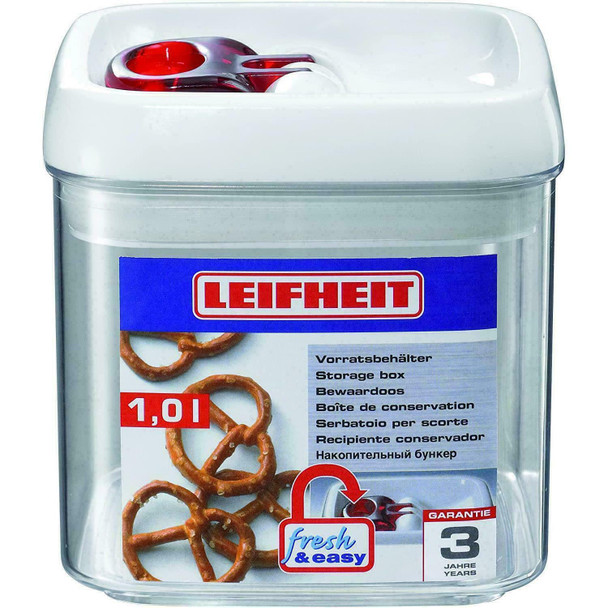 Leifheit Fresh and Easy 1.0 L Square Storage Container