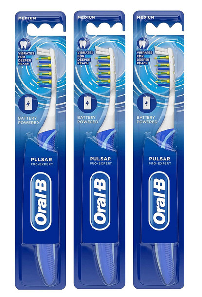 Oral-B Pro Expert Pulsar 35 Toothbrush Medium Pack of 3
