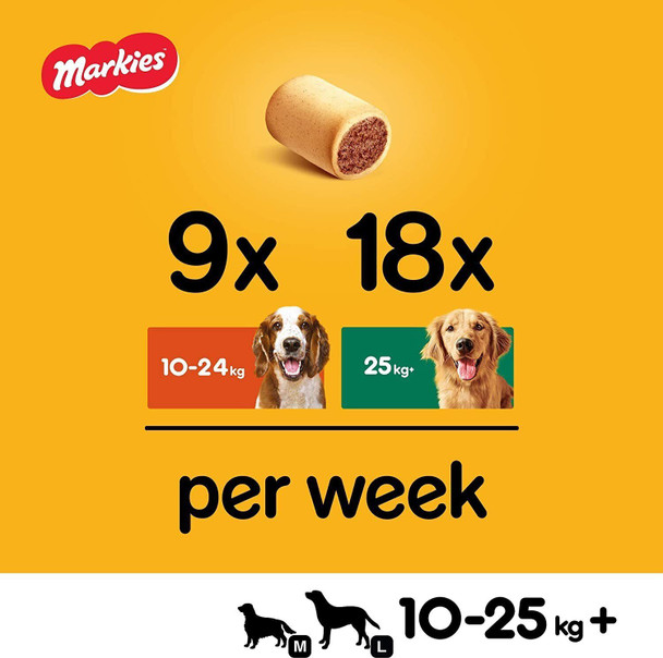 12 x Pedigree Markies Dog Biscuit Treats with Marrowbone 500g Packs