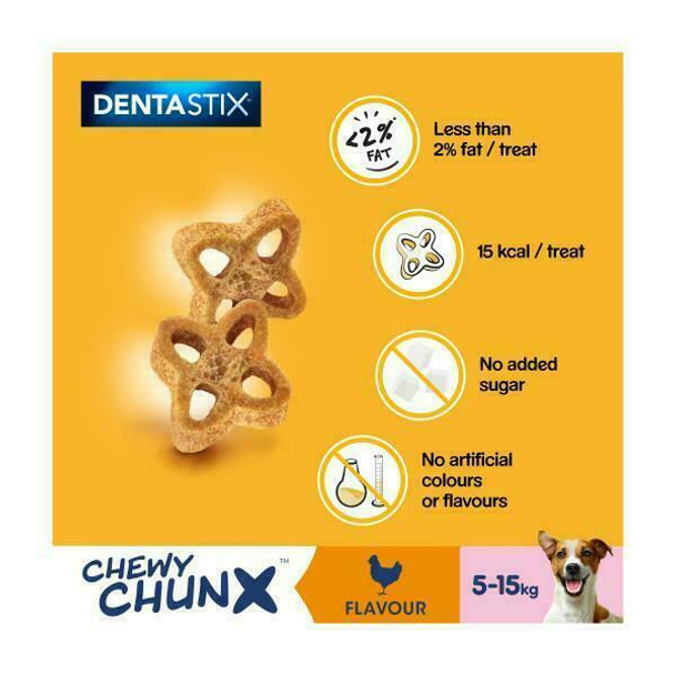 Pedigree Dentastix Chewy Chunx Chicken Flavour 68g