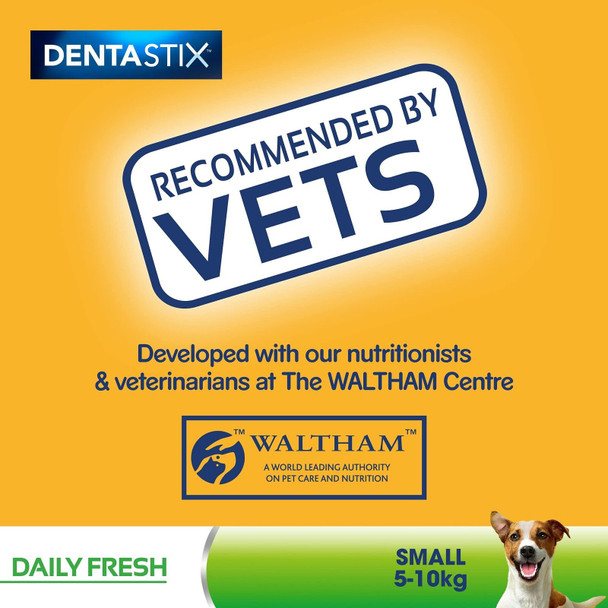 Pedigree Dentastix Fresh, Daily Dental Care Chews, Small Dog Treats from 5-10 kg, 7 Sticks