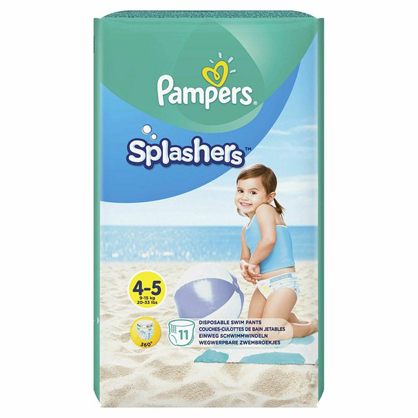 Pampers Splashers Disposable Swim Pants, Pack of 11