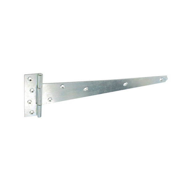 Tee Hinges Pair Gate Shed Hinges Heavy Duty Black Or Zinc Plated Sizes 8 to 18" (Zinc, 300mm)