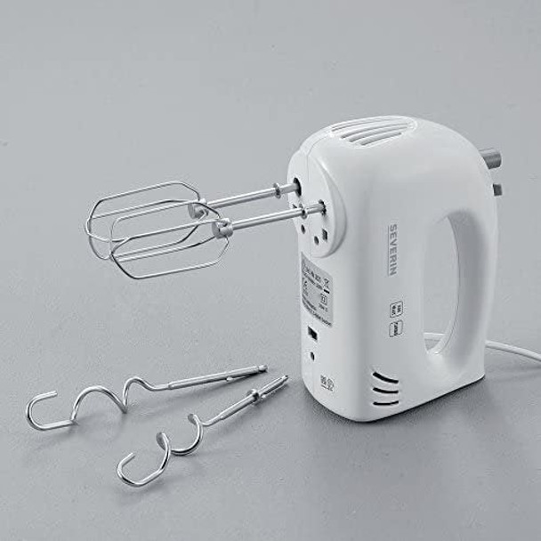 Severin Hand Mixer 300 W of Power 5 Speed Levels HM 3820 White/Grey