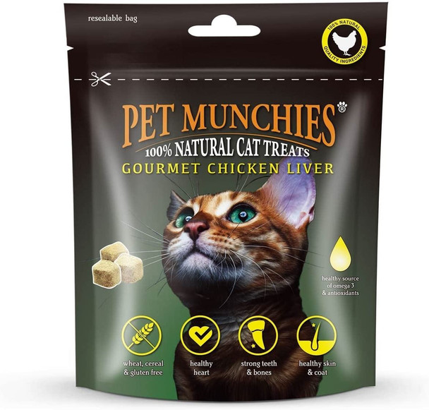 Pet Munchies Natural Freeze Dried Cat Treats (Fish Fillet, 1 Pack)