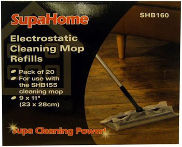 SupaHome - Electrostatic Cleaning Mop Refills - 20 Pack