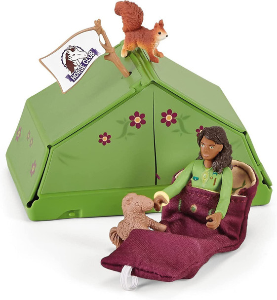 SCHLEICH 42533n Horse Club Sarah's Camping Adventure Horse Club Toy Playset for children aged 5-12 Years