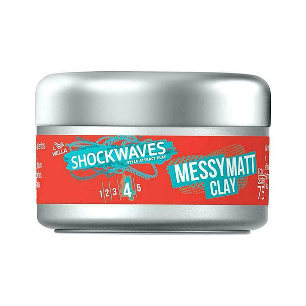 Wella Shockwaves Ultimate Effects Texture Go Matte Clay (75ml)