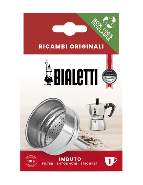 Bialetti Spare Parts, Includes 1 Funnel Filter, Compatible with Moka Express,...