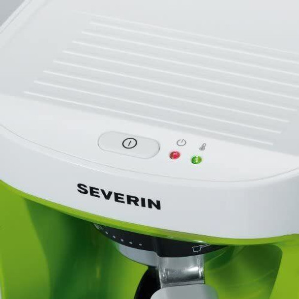 Severin Espresso Coffee Maker, 1250 Watt, White/Green