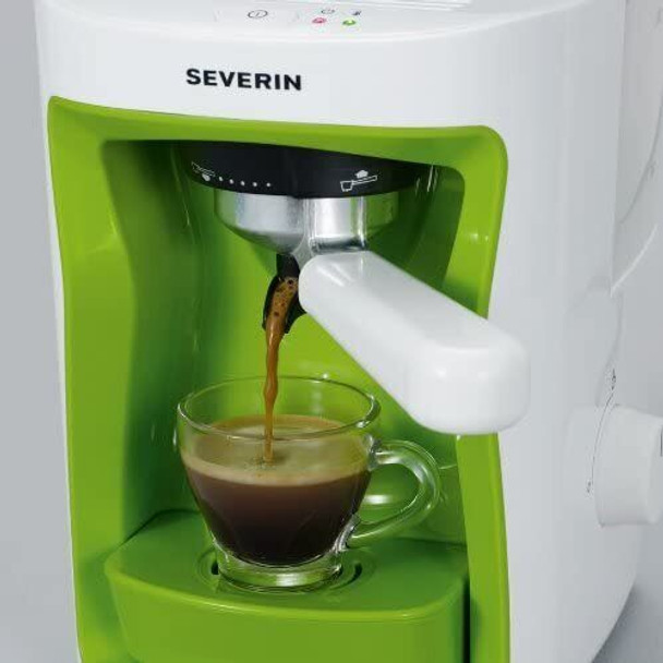 Severin Espresso Coffee Maker, 1250 Watt, White/Green