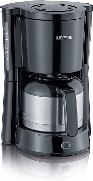 Severin Coffee Maker 1000 W Power KA 4835, Black/Brushed Stainless-Steel