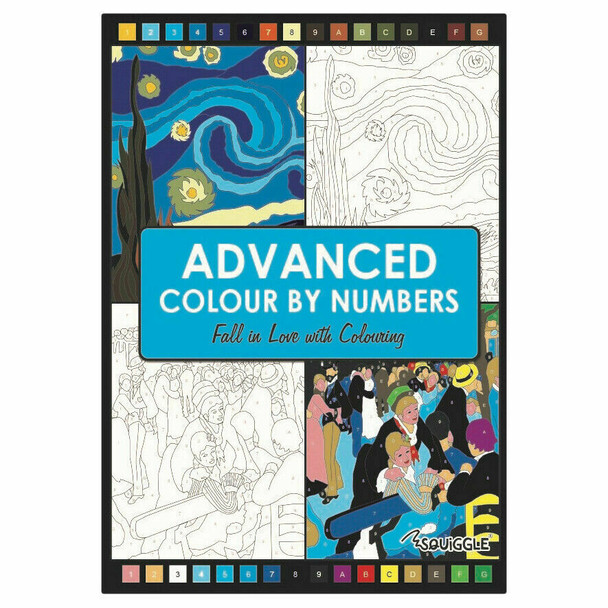 Martello A4 Colouring Artist Book - Colour by Numbers - Anti-Stress - Size 297mm x 210mm