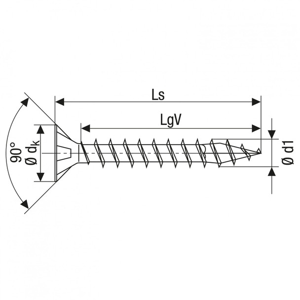 Spax Woodscrews 5.0 x 40mm Box 200