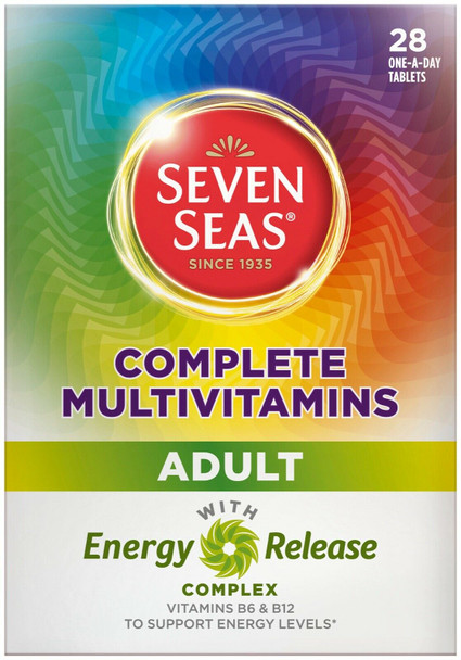 Seven Seas Complete Multivitamins For Adults, 28 Tablets Tailored For Daily Health Maintenance, Supplements With Vitamins & Minerals, 7 Key Benefits, Complete Blend With Vitamins B6 & B12, D And Zinc