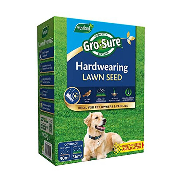 Gro-Sure Hard Wearing Lawn Seed 30m2 Box