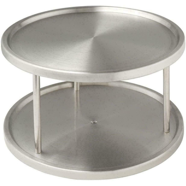 Wenko Cupboard Carousel Duo-2 Rotating Storage Stainless Steel Silver 26.5 ccm