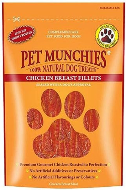 (2 Pack) Pet Munchies - Chicken Breast Fillets 100g