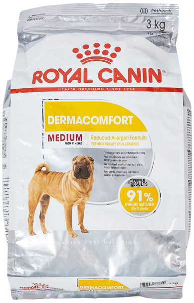 Royal Canin Dog Food Medium Dermacomfort Dry Mix 3kg