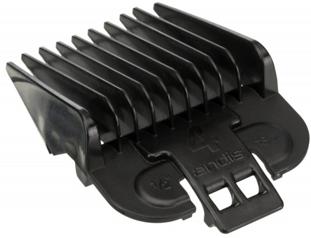 Andis 4 Piece Animal Comb Set; Sizes: 1/8", 1/4", 3/8", 1/2", Black, 21318, (pack of 4)