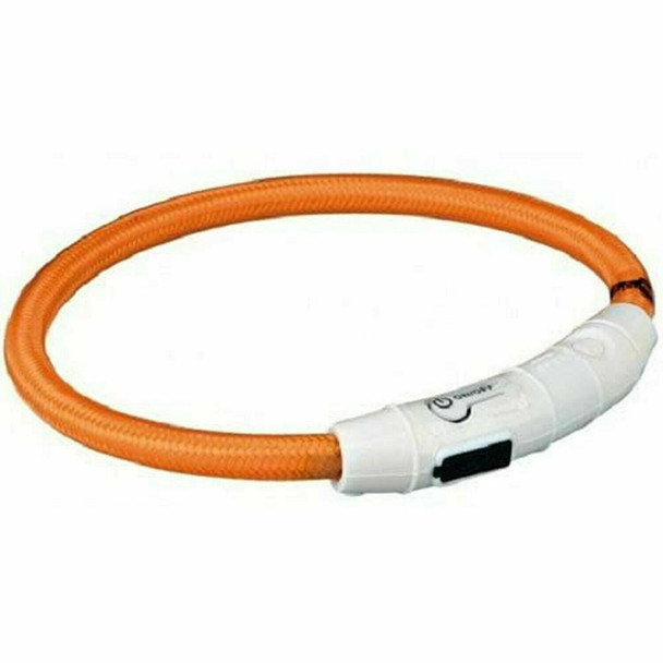 Safer Life Trixie - dog collar with LED lighting - 65 cm - orange - 1 piece